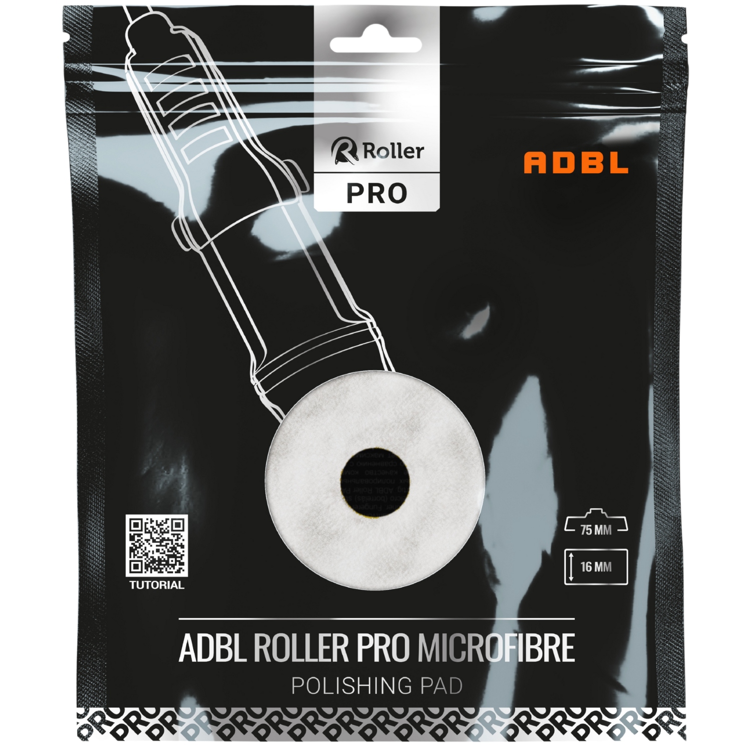 ADBL _ ROLLER PRO MICROFIBRE DA75 _ GĄBKA POLERSKA Z MIKROFIBRY USUWA RYSY