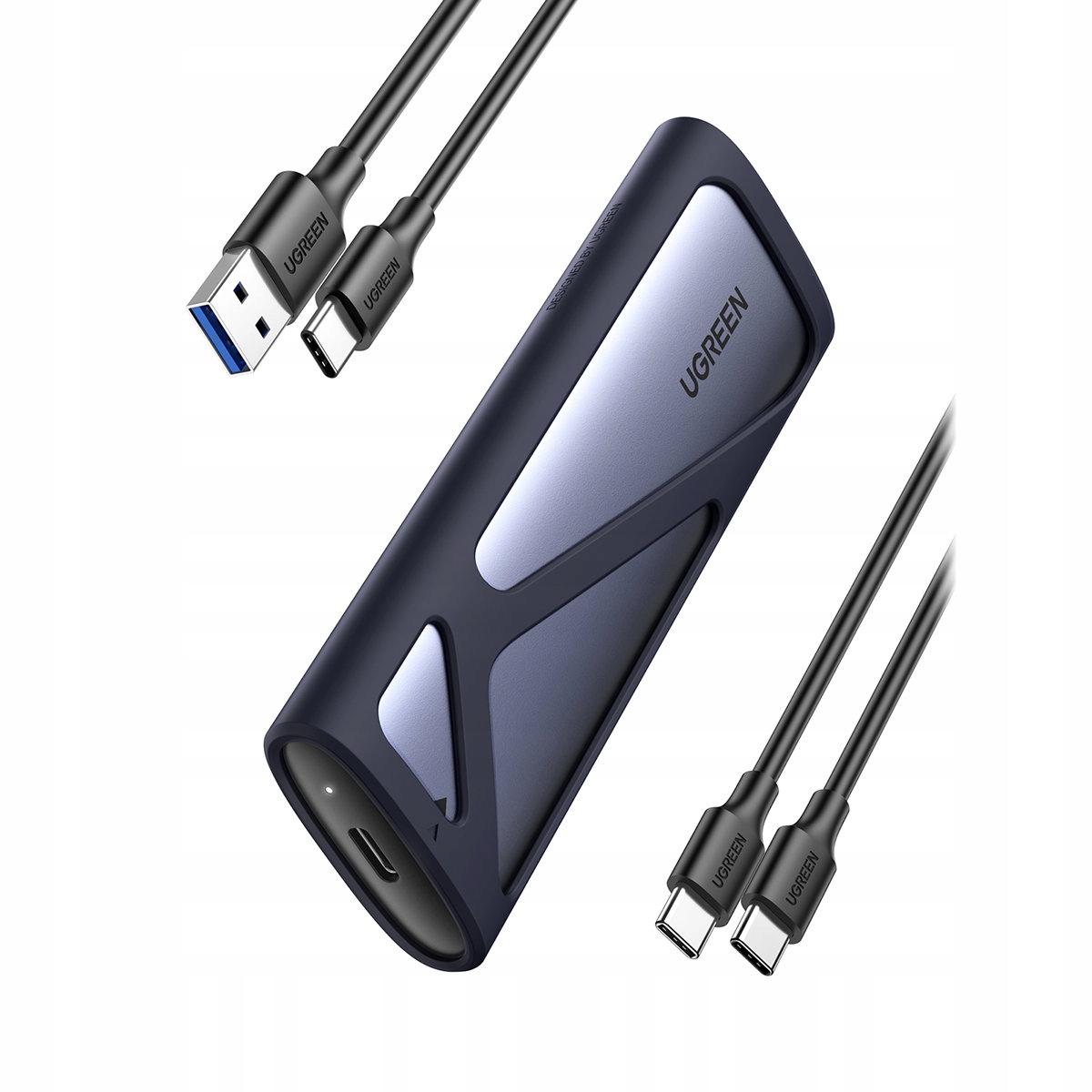 Kapsa Pouzdro Na Disk Ssd M.2 Usb 3.2 Gen 2 Superspeed Usb 10GBPS Šedá