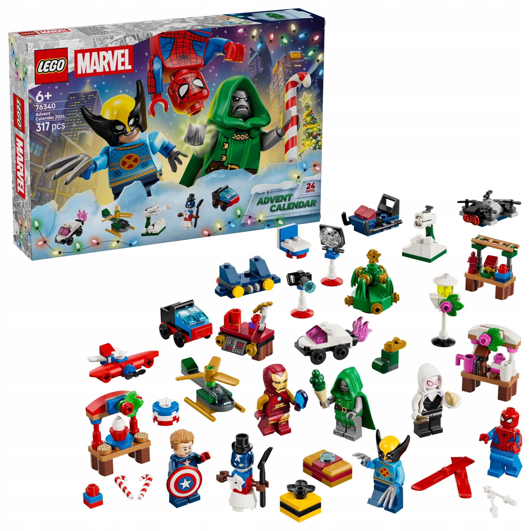 Lego Marvel 76340 Adventní kalendář 2026 Heroes Figurky Stavebnice