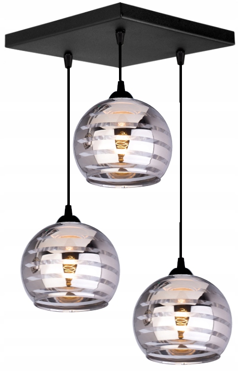 

Szklana Lampa Wisząca Plafon Sufitowa Żyrandol Led