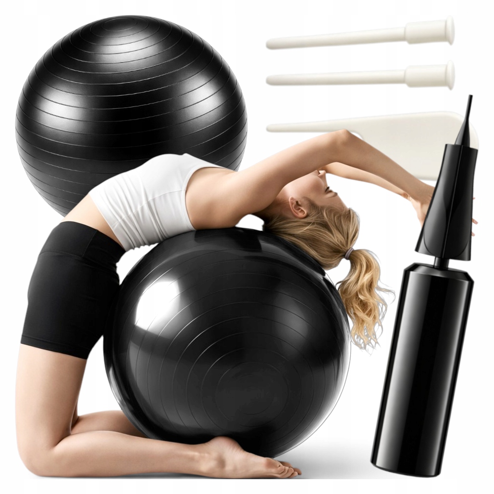 Piłka Gimnastyczna Do Ćwiczeń Fitness Jogi Rehabilitacyjna Trening 65 CM