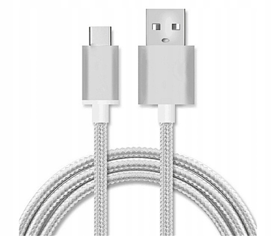 

Kabel Usb typ C szybkie ładowanie 1 metr nylon