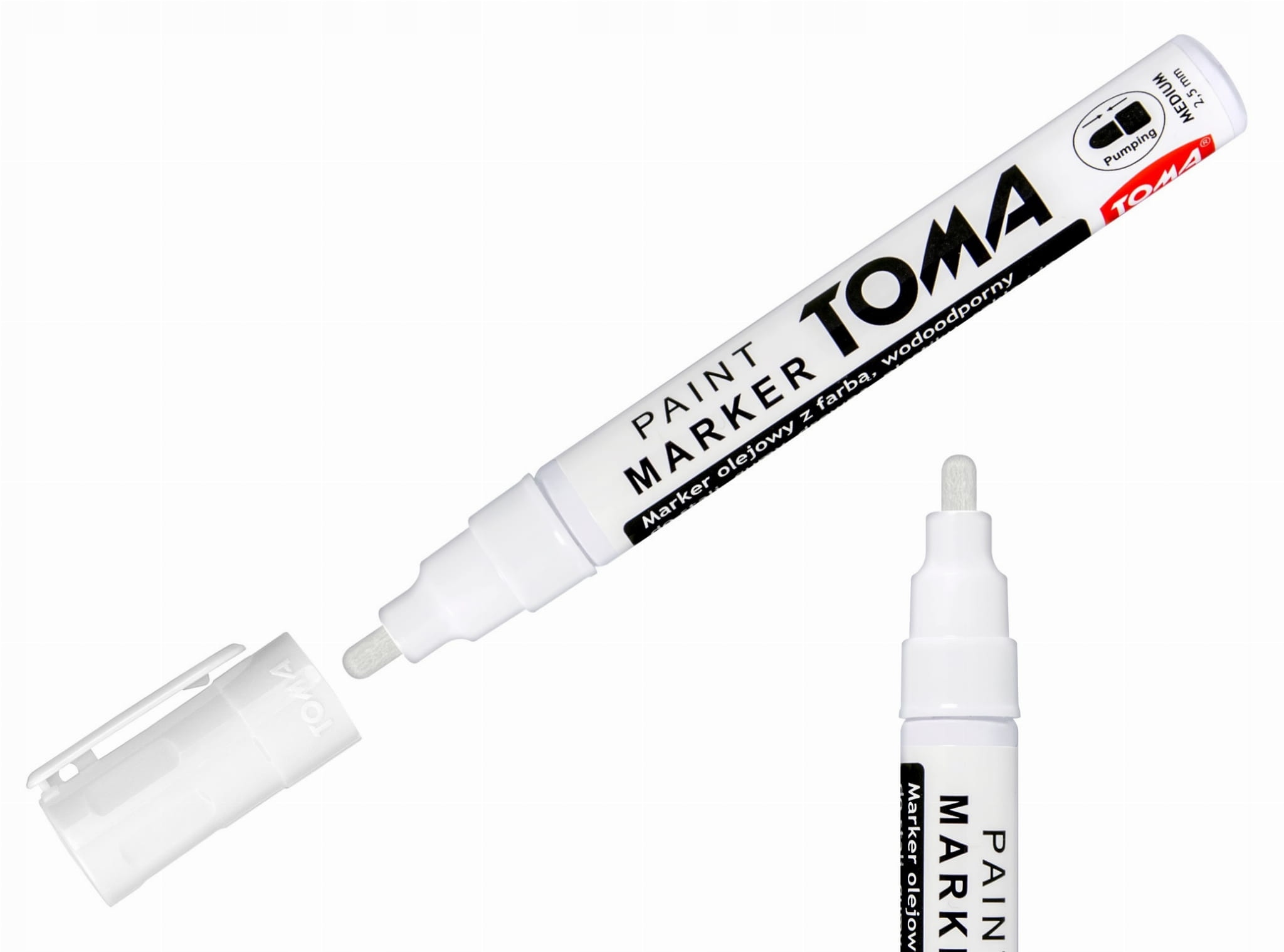 

Marker olejowy olejny Toma TO-440 2,5mm Biały