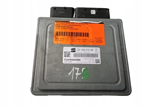 SEAT IBIZA 1.2B 5WP44880 03F906070HB computer ECU