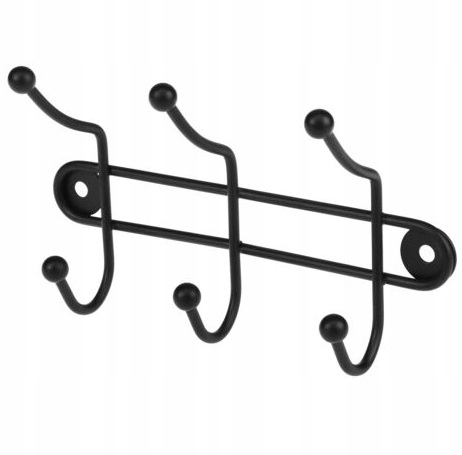 

Czarny Wieszak Ścienny Wiszący Na Ścianę Ubrania