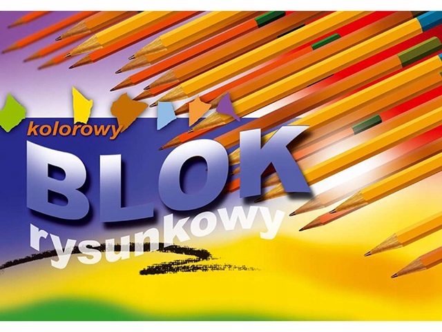 

Blok Rysunkowy Kolorowy 16 kolor kartek A4 8 kol