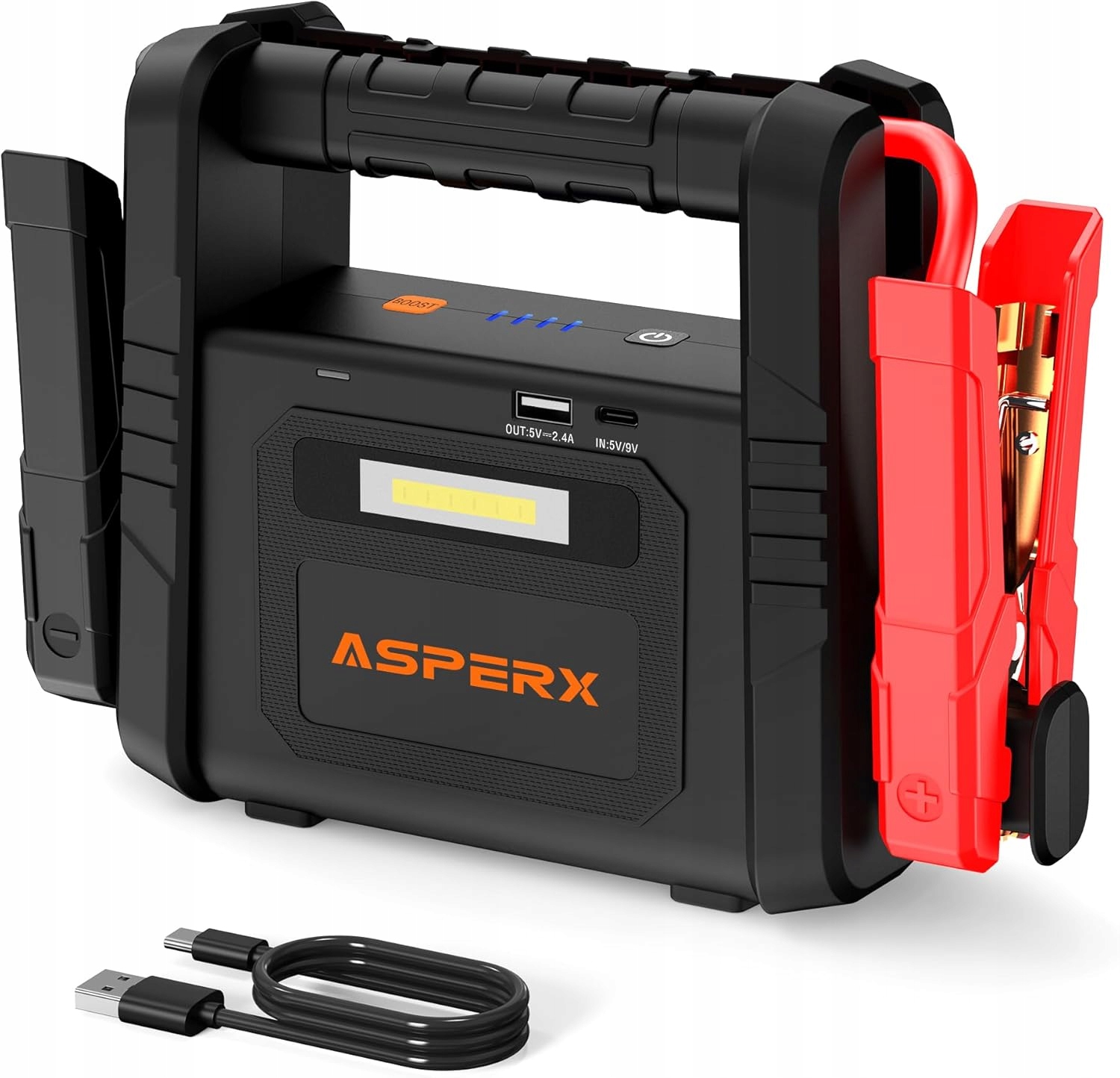 Jump Starter Powerbank Rozrusznik Booster Asperx 6000A Baterka 12V
