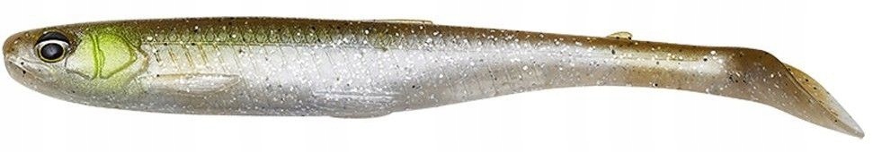 Savage Gear Slender Scoop Shad Green Silver 9cm Waga (g): 4, Długość (cm):