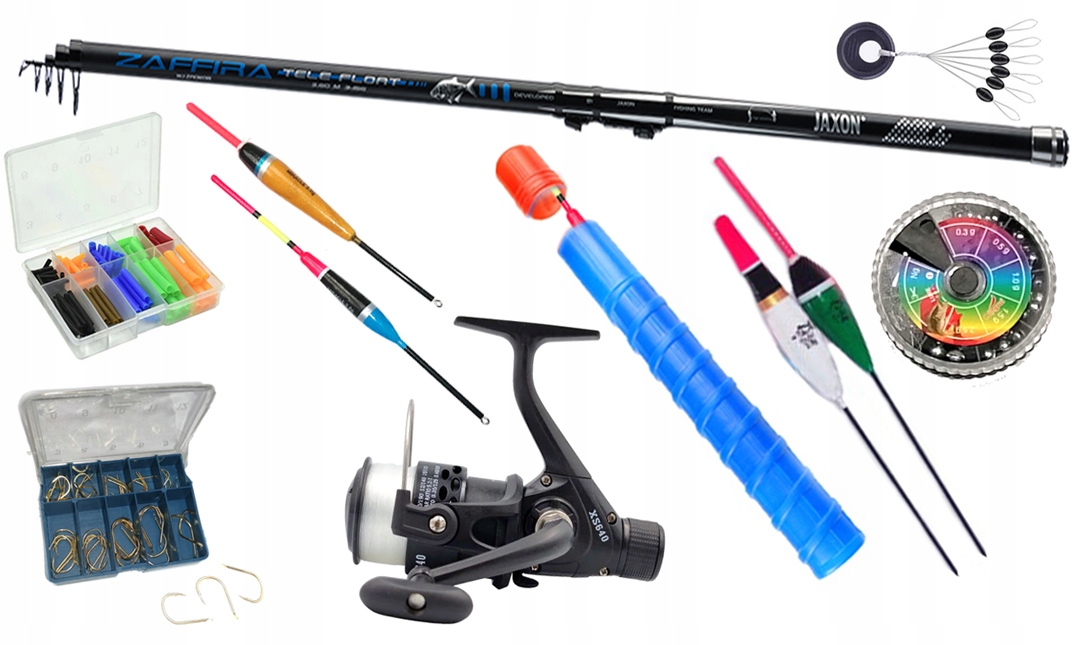 Sada prutů Jaxon 3,9 naviják T Tuba na splávky