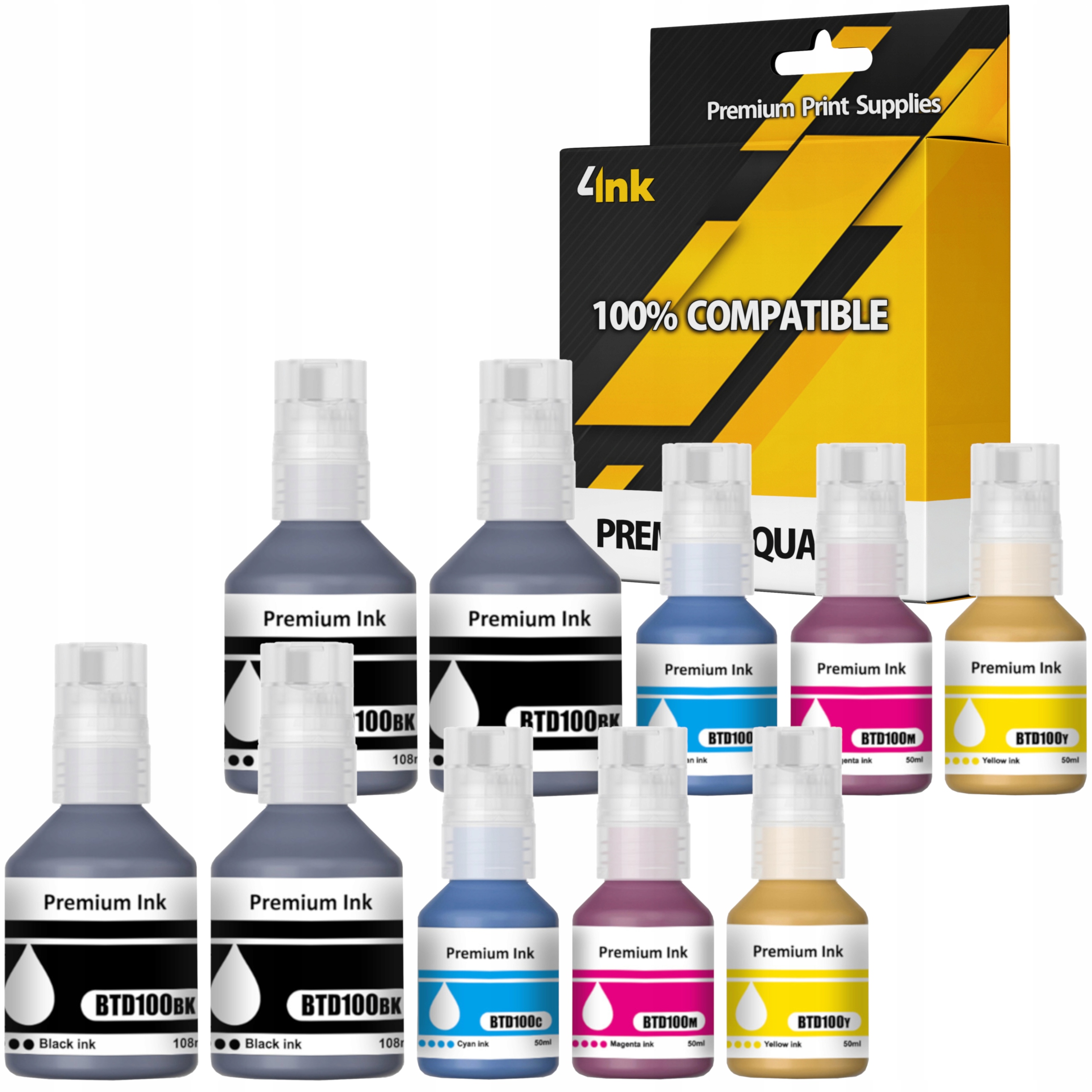 Tusze XL Do Brother DCP-T430W T435W T436W T530DW T535DW T536DW T730DW 730DW