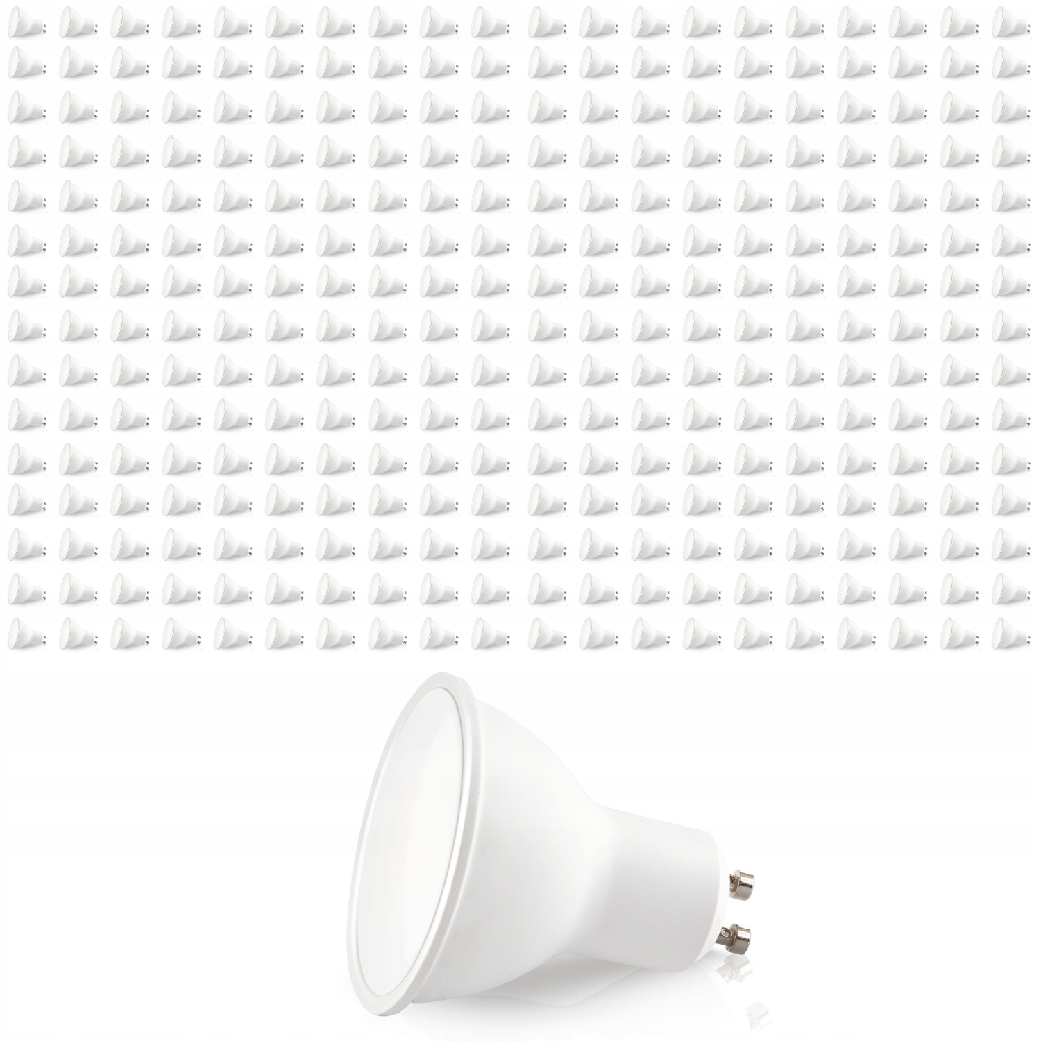 Sada 300x Led žiarovka GU10 1W Teplá Biela farba 3000K Lls