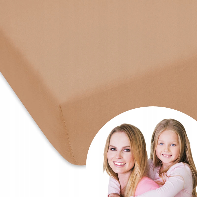 

Prześcieradło Beżowe Beż Jersey Na Łóżko 200/220