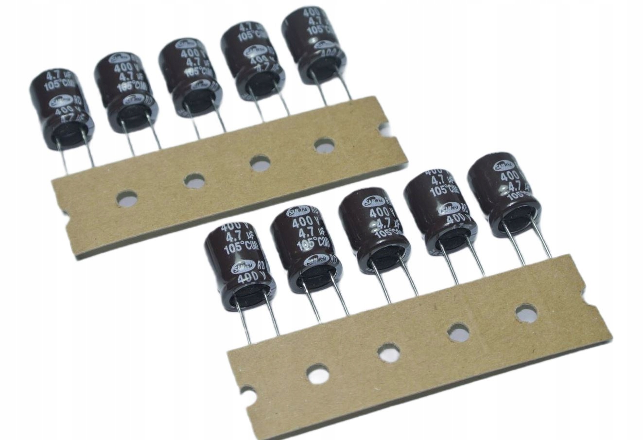4.7uF 400V 105'C 10x12.5mm Samwha Rd kondensator elektrolityczny [10szt]