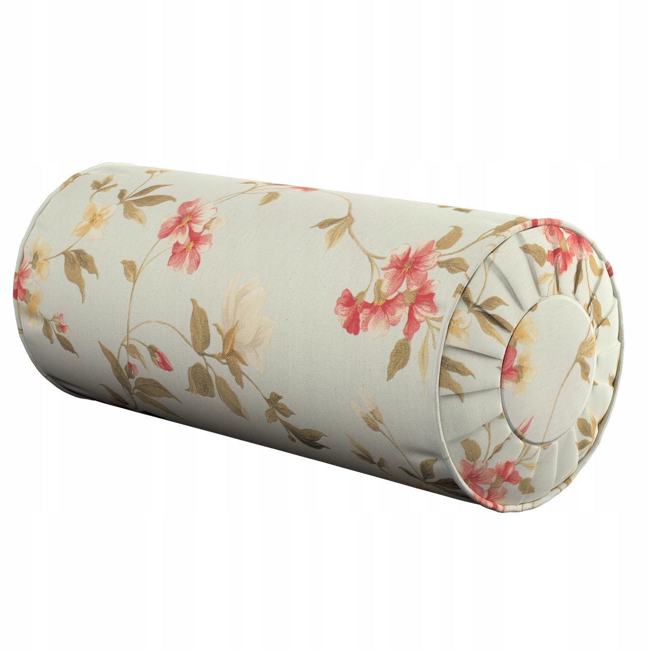 Polštář váleček s záložkami Ø20 x 50 cm zelený