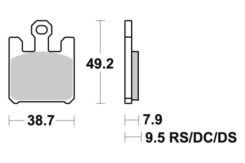 Brzdové Doštičky Sbs Dual Carbon Derbi Mulhacen Kawasaki ZX-12R ZX-6R 788DC