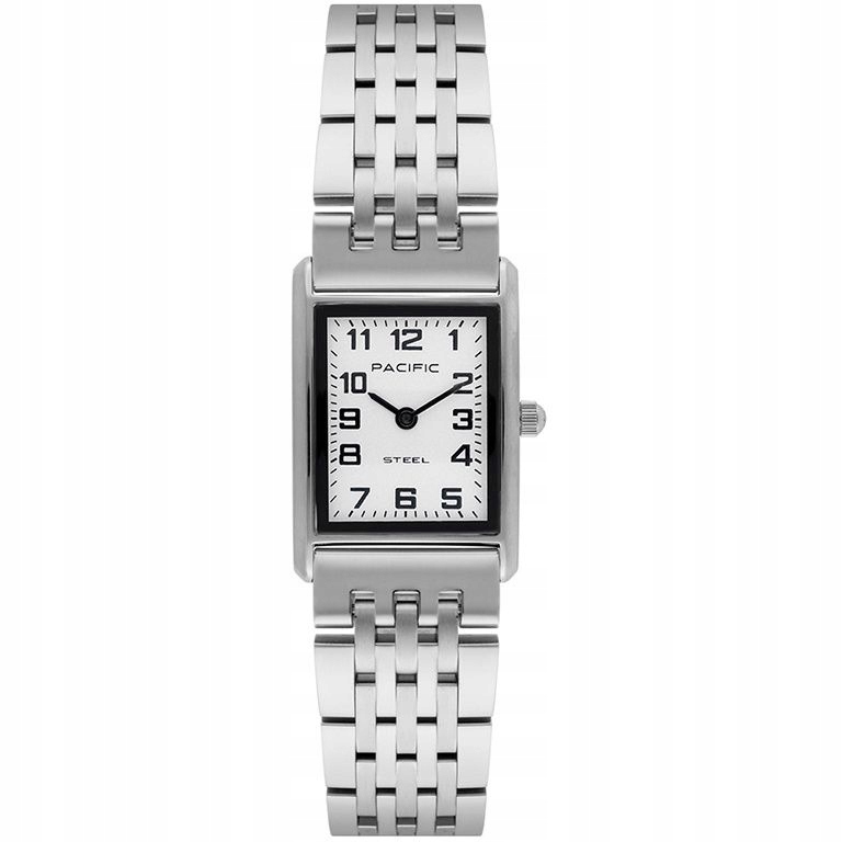 Dámské stříbrné hodinky Pacific SLB-1604-01 klasické obdélníkové