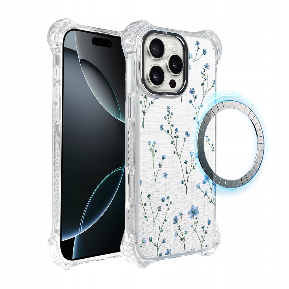 Pouzdro pro iPhone 16 Pro Max Ibizu DropGuard Ultra s MagSafe, modrý sen