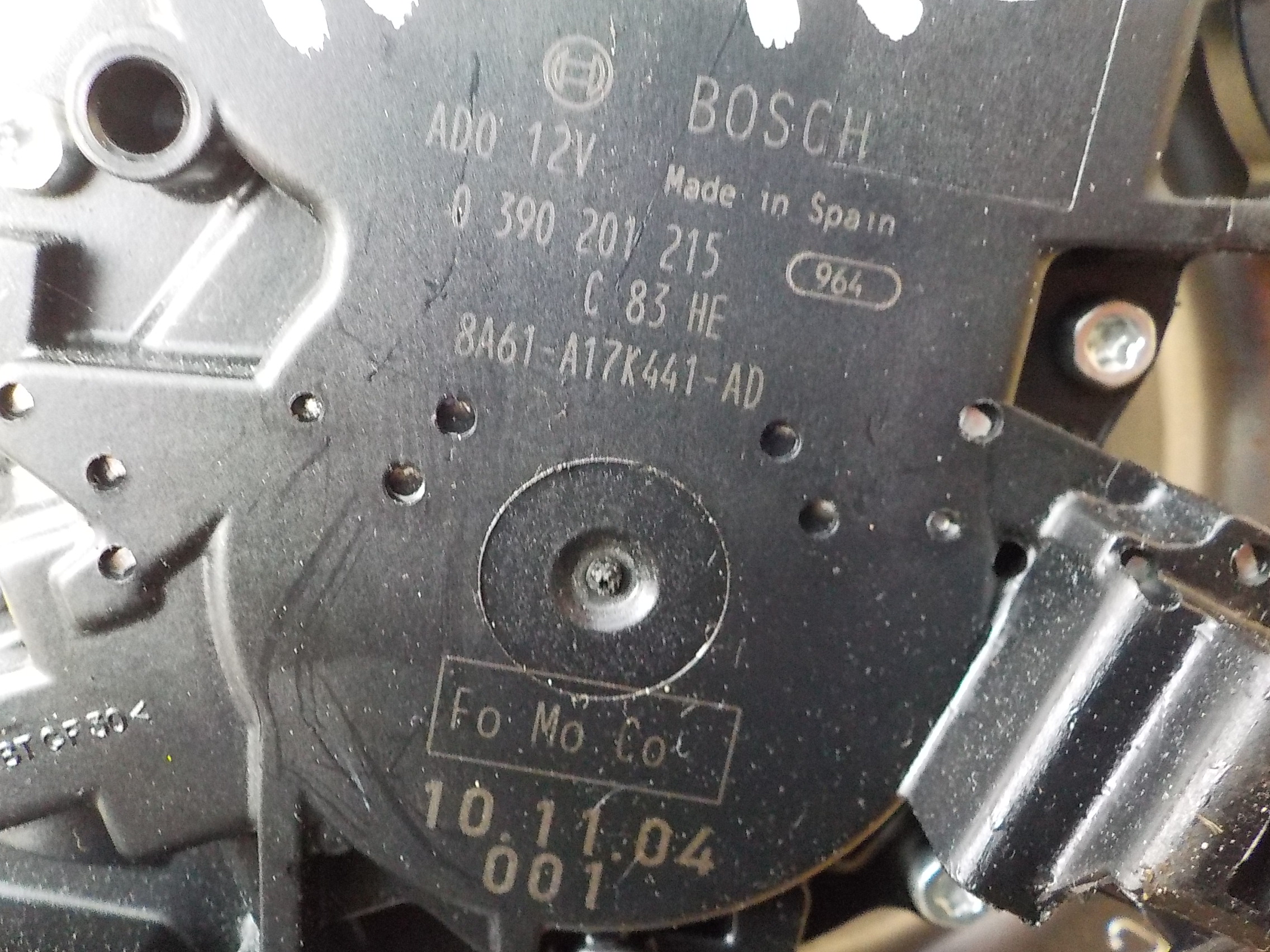 motor ablaktörlők far ford fiesta mk7