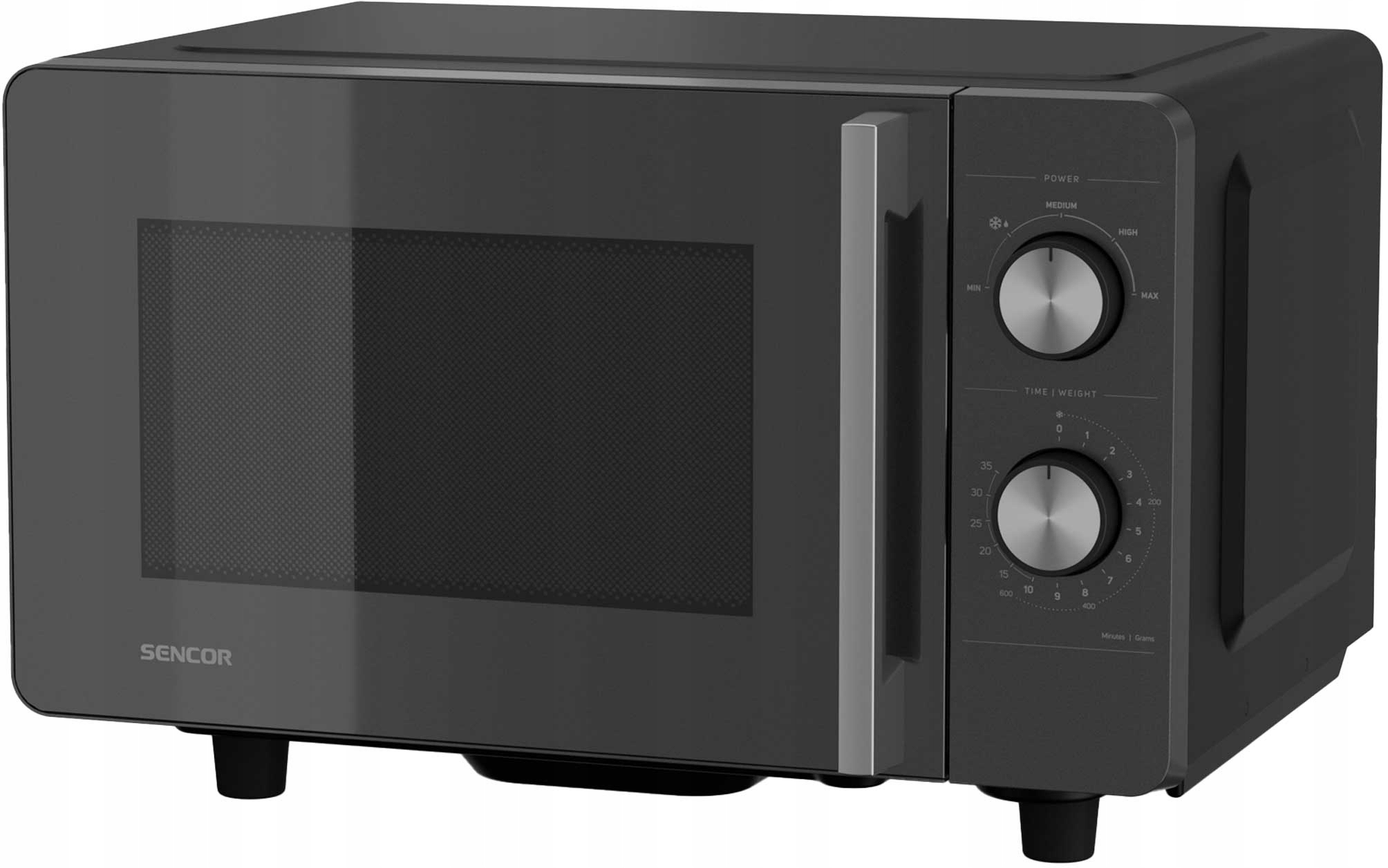 Mikrofalówka Kuchenka Mikrofalowa Beztalerzowa Sencor 20 litrów Czarna 700W