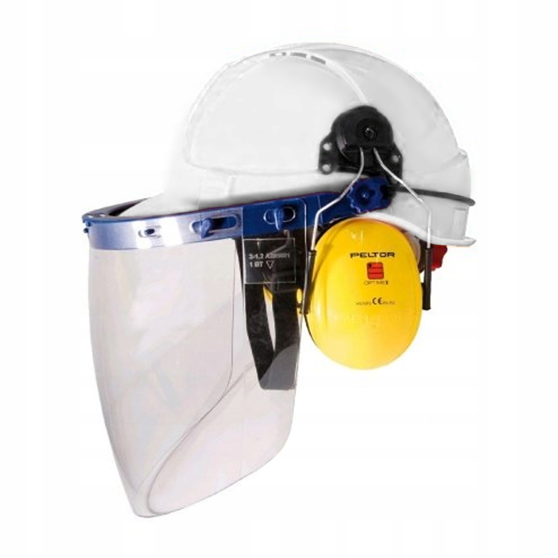 

Kask Roboczy z Przyłbicą Ardon i Nausznikami 3M