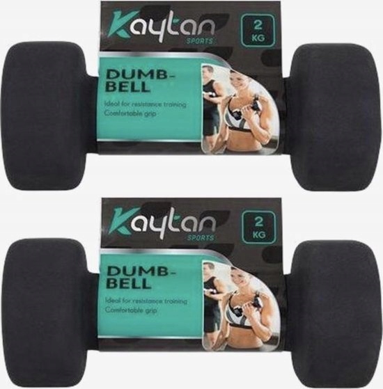 Činky Dumbbell Závaží Potažené Gumou 5 Kg x 2