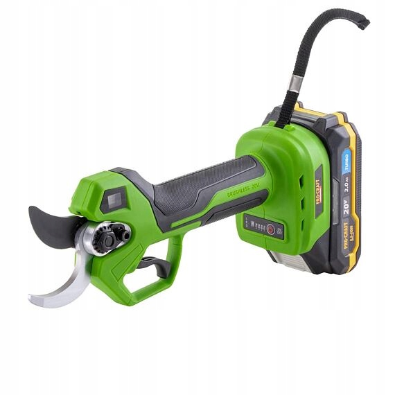 Procraft ES32Li aku nožnice na vetvy 20V/2Ah, nastaviteľný strih 7-15-23-35mm