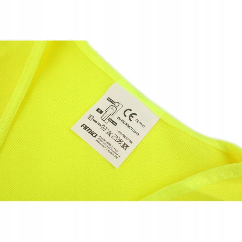 KAMIZELKA ODBLASKOWA BHP OSTRZEGAWCZA DROGOWA Model FLARE YELLOW