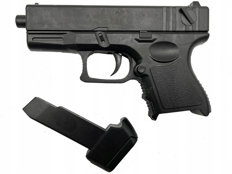 PISTOLET NA KULKI POLICYJNY z wyjmowanym magazynkiem STRASZAK nie strzela