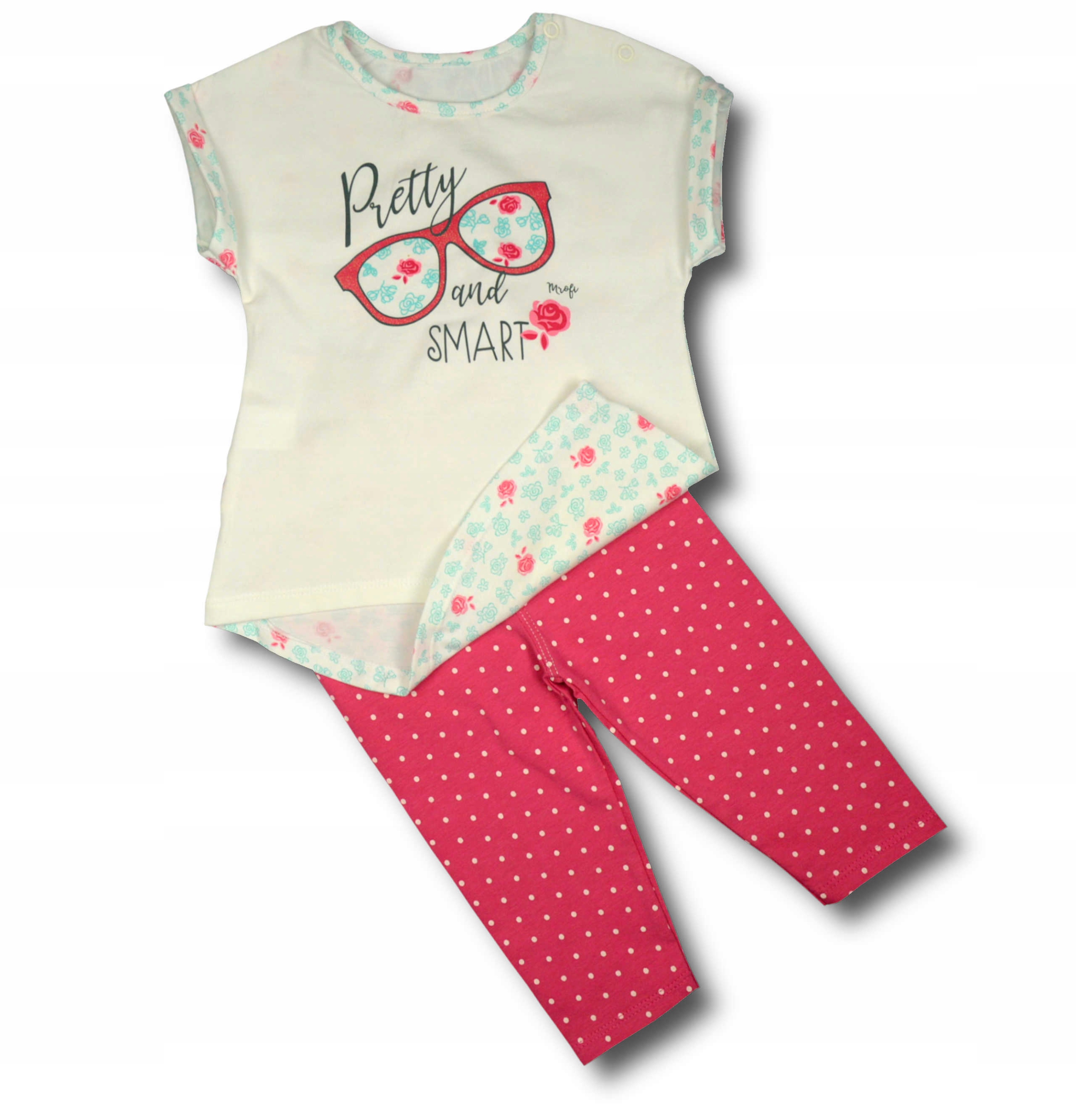 

Letni Komplet dziewczęcy Bluzka + Legginsy 80