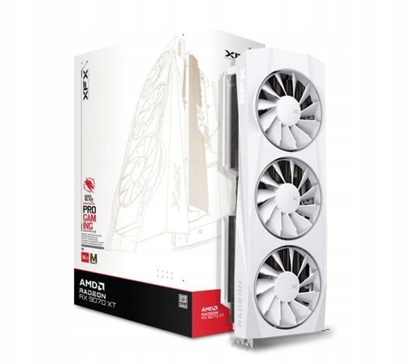Xfx Quicksilver Radeon Rx 9070 Xt White Magnetic Air Edition 16GB GDDR6