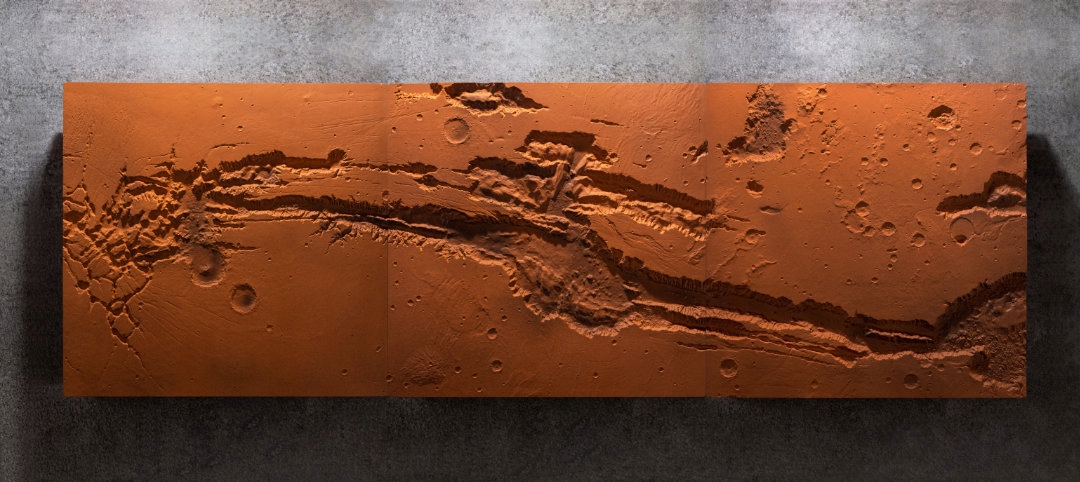 Spacecrafting Valles Marineris Panoráma 90 cm x 30 cm Odliatok Mars