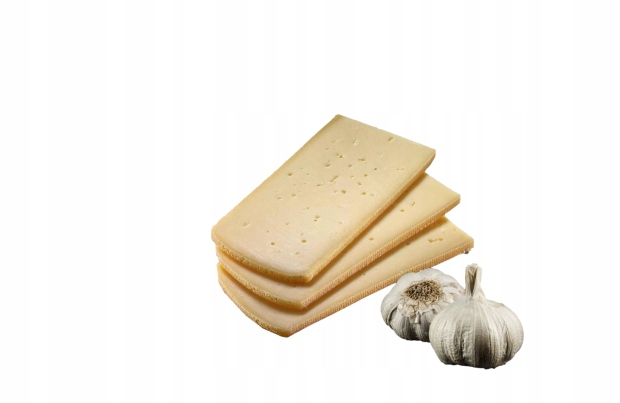 Levně Švýcarský sýr Raclette Knoblauch 1 kg Originální s česnekem