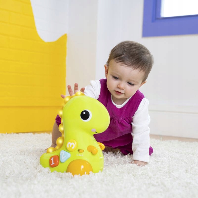 INTERAKTYWNA MUZYCZNA ZABAWKA ŚWIETLNA RACZKOWANIE Materiał plastik