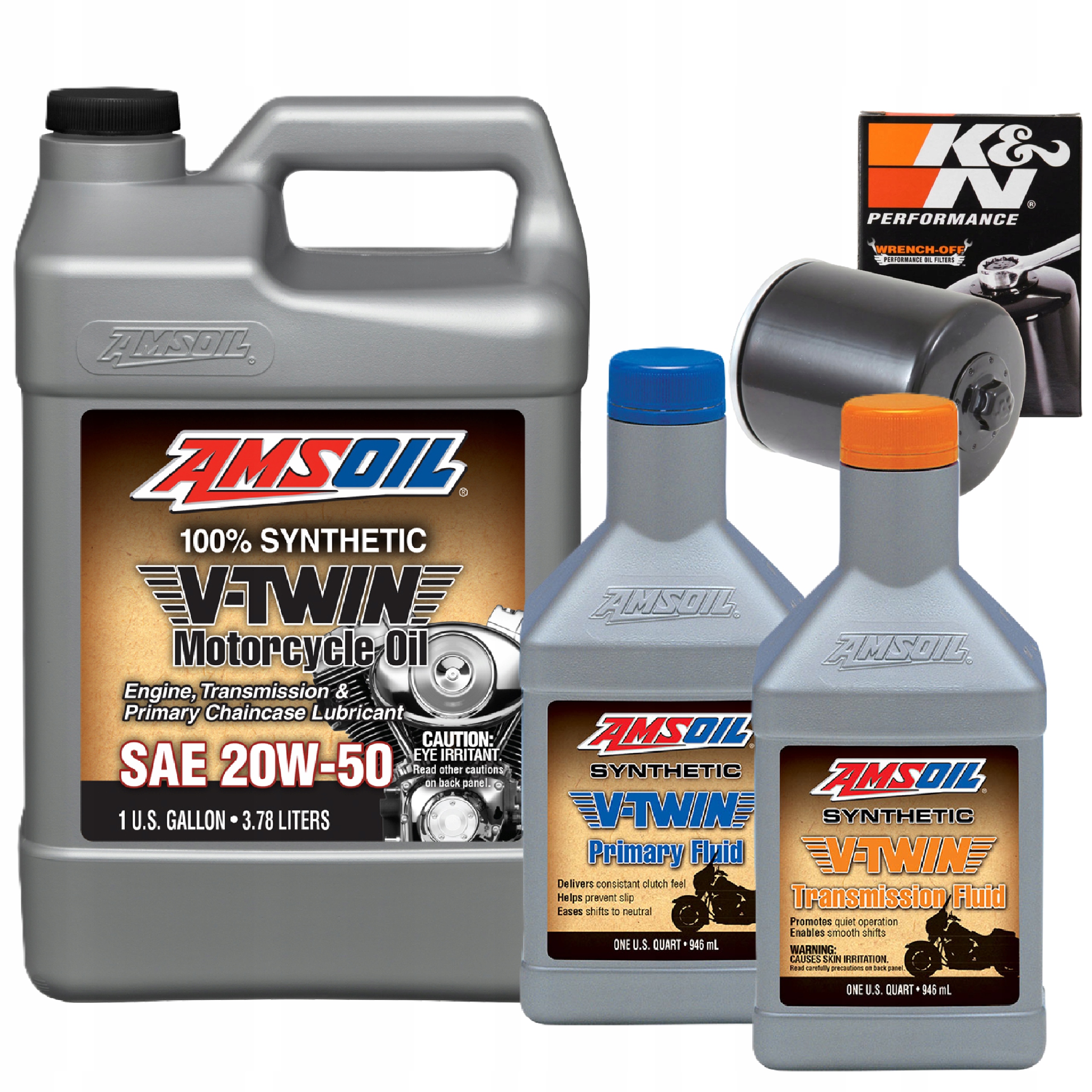Olej Sada Harley Amsoil 20V50 Motor MVV Prevodovka Mvt Spojka Mvp Filter