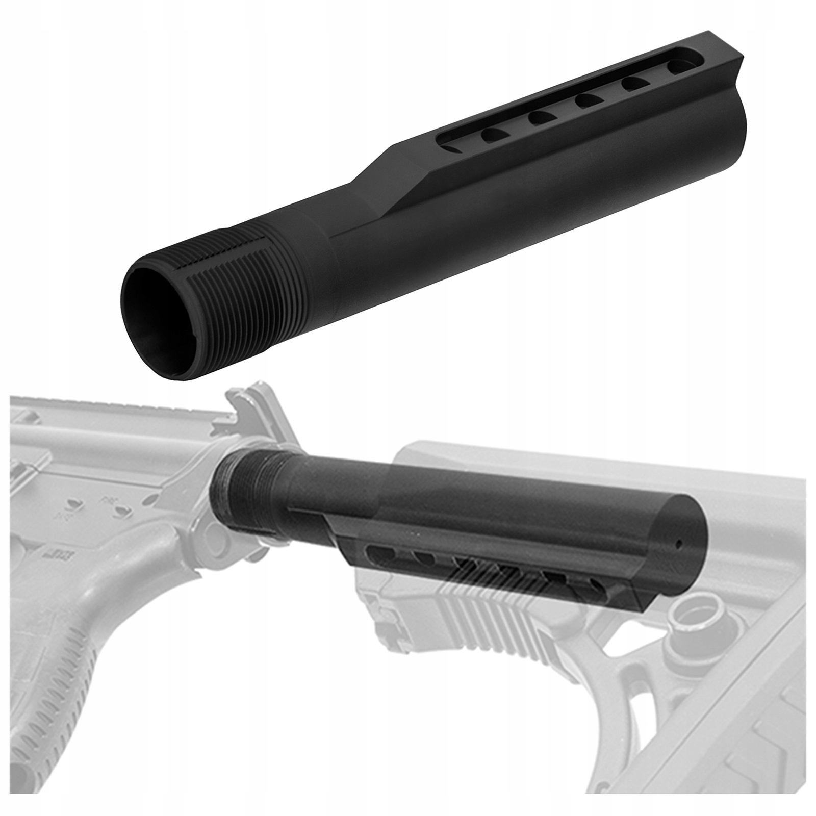 Utg Pro AR15 Rura Kolby Mil-Spec 6 Pozycji Buffer Tube Usa TLU001