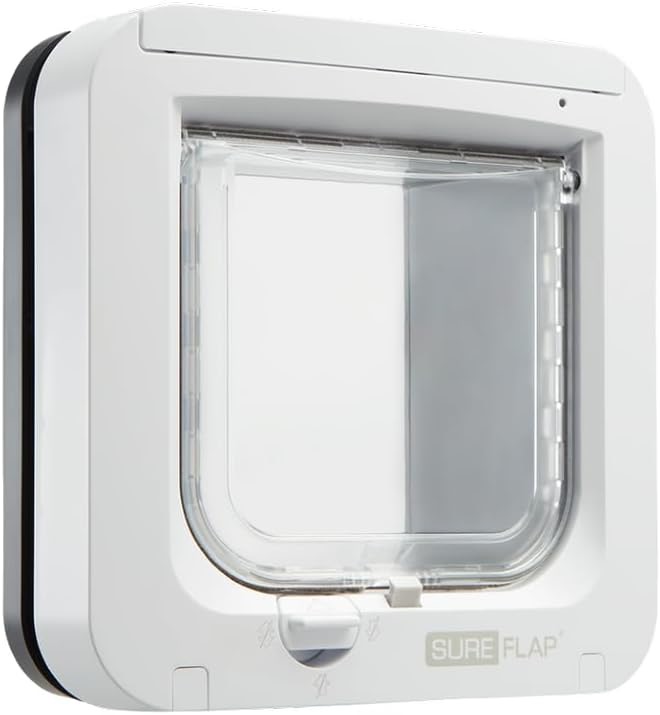 Levně Dvířka pro kočky Sureflap bílo-šedá