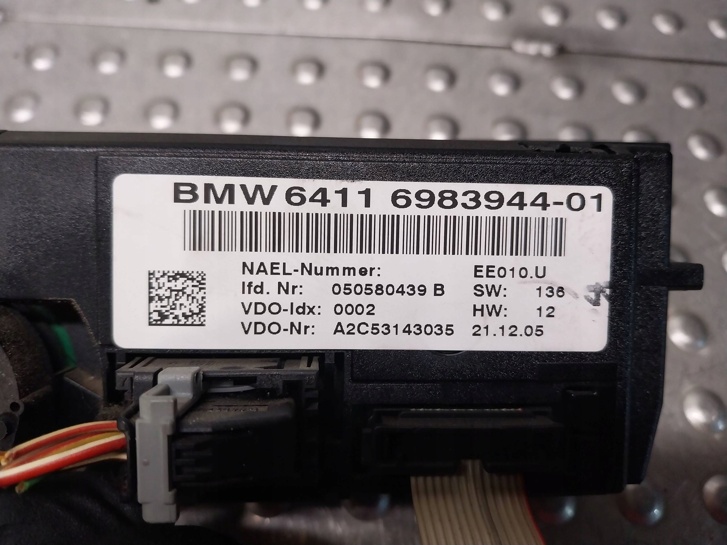 PANEL air conditioning devices of the air conditioning 6983944 BMW E81 E82 E84 E87 E88 E90 E91 E92 E93