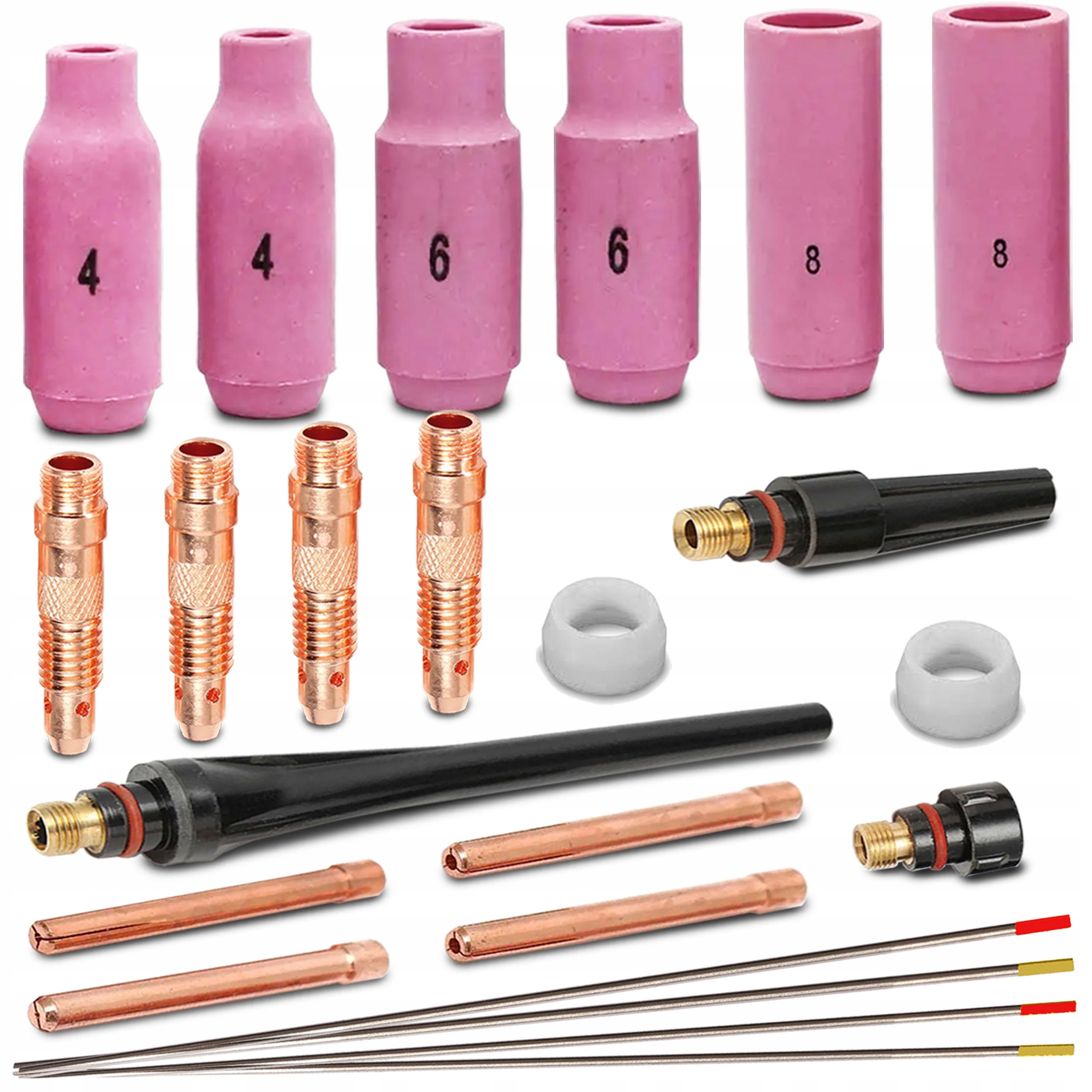 TIG ZESTAW DRUT aluminium nierdzewka DYSZE AC/DC Marka inna