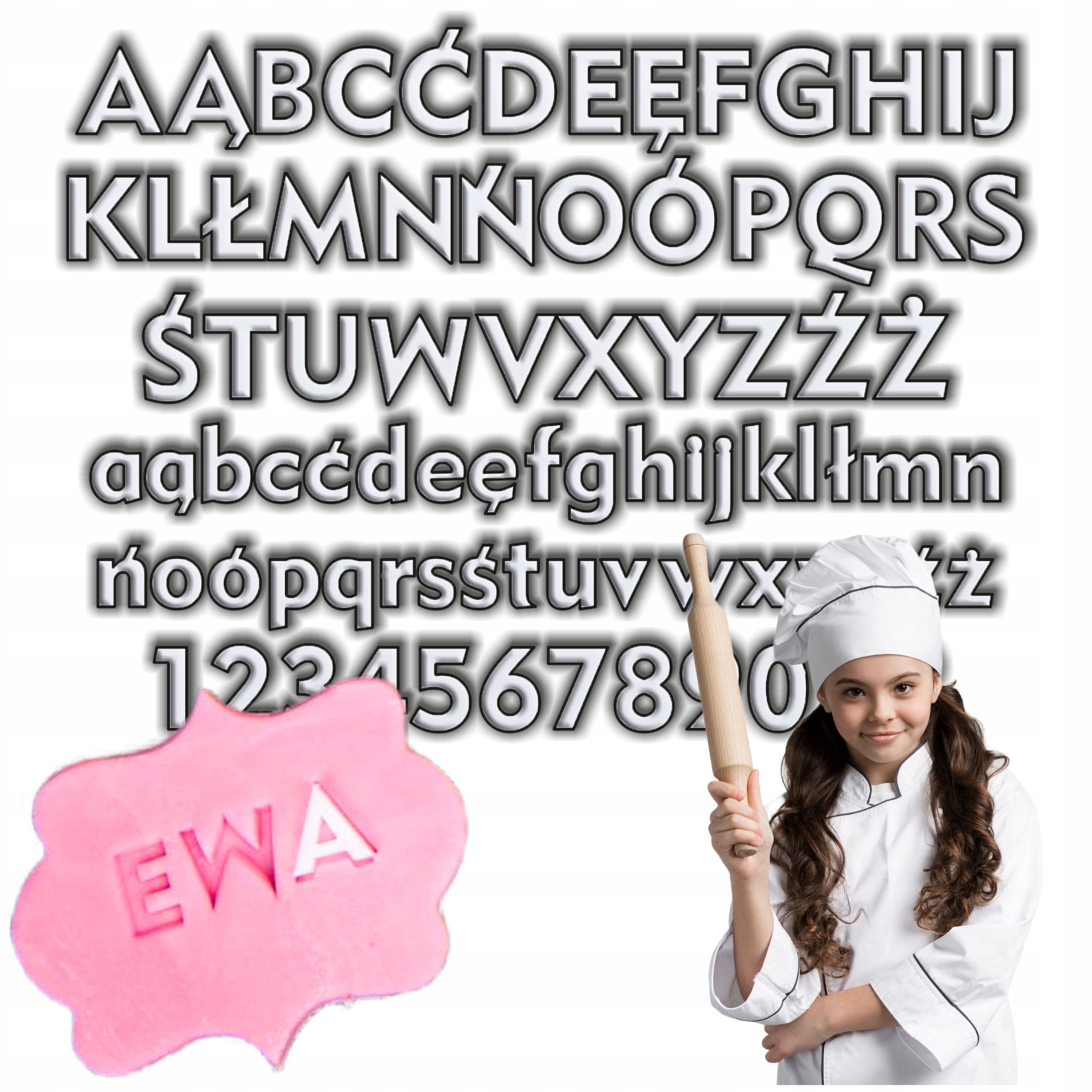 Alfabet Cukierniczy Tortowy Do Masy Cukrowej Na Tort Organizer