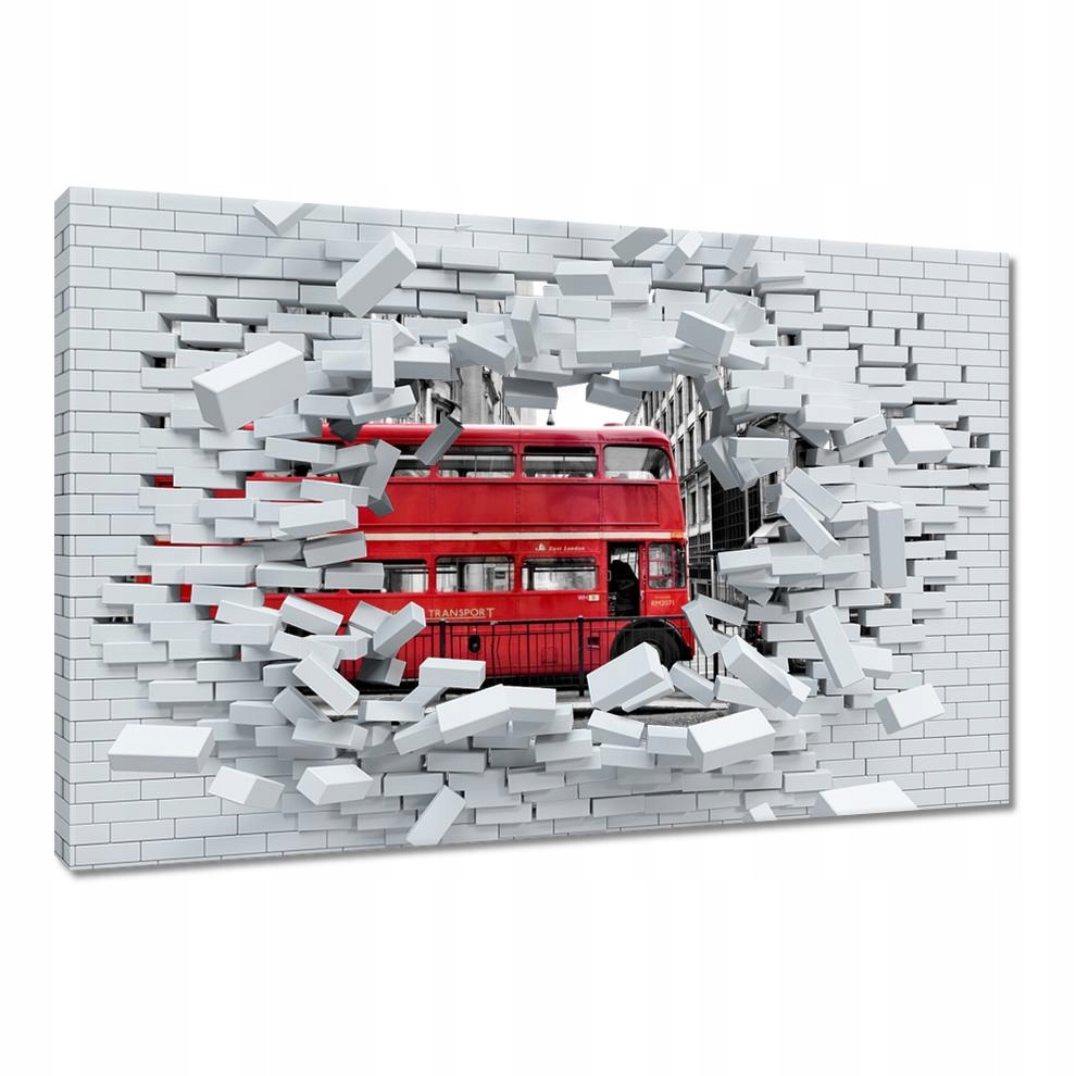 

Obrazy 60x40 Czerwony autobus Londyn