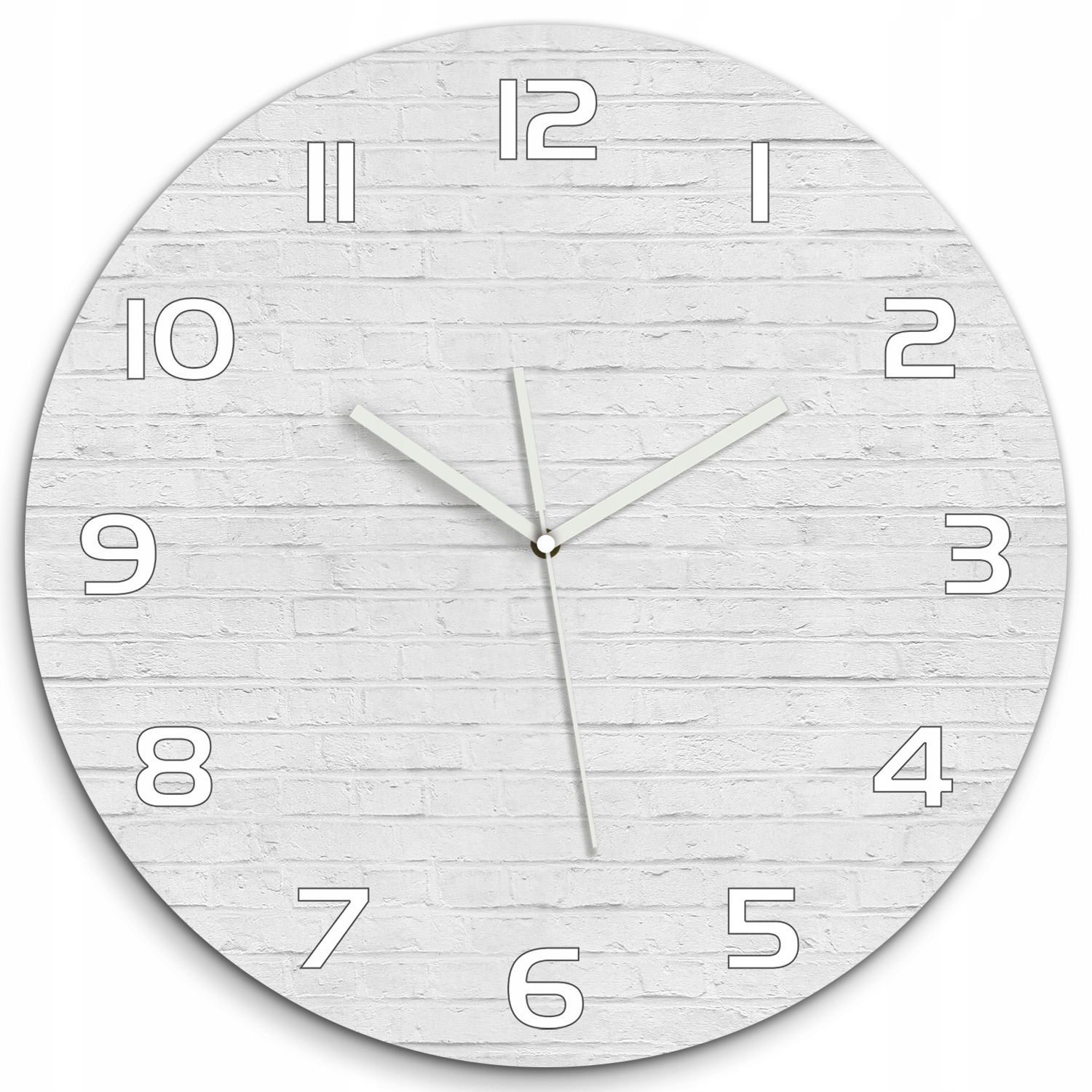 

Zegar ścienny ze szkła, duży Ceglana ściana fi 60