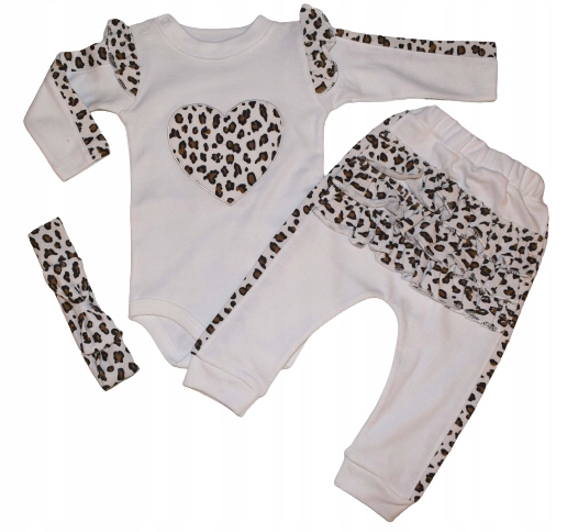 

Komplet Spodnie Baggy Body Dł. Rękaw Opaska 9-12M