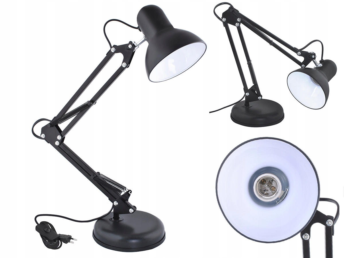 

Lampka Biurkowa Kreślarska Szkolna Biurko Led E27