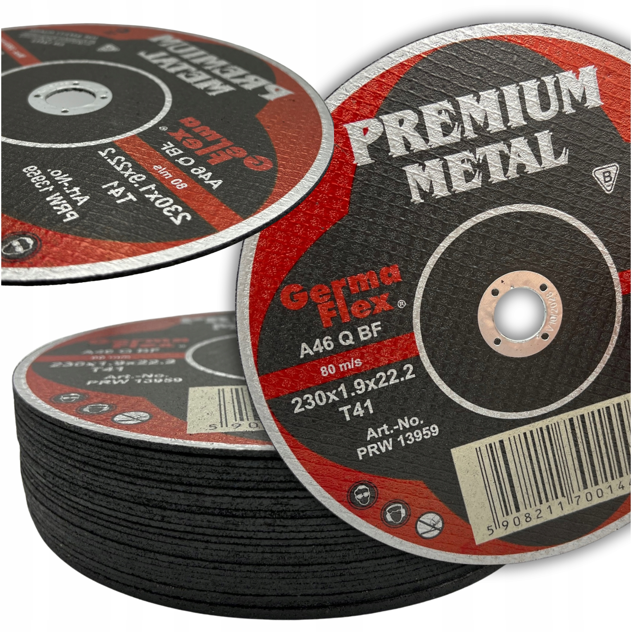 Tarcza do cięcia metalu A46QBF 230x22,2x1,9 mm T41 Germa Flex 25szt