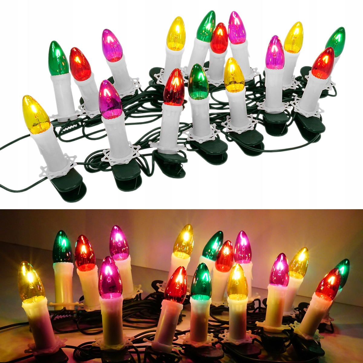 Tradiční Světelné Lampy Svíčky P-8 3W Bílé Prl Sněhová Vločka