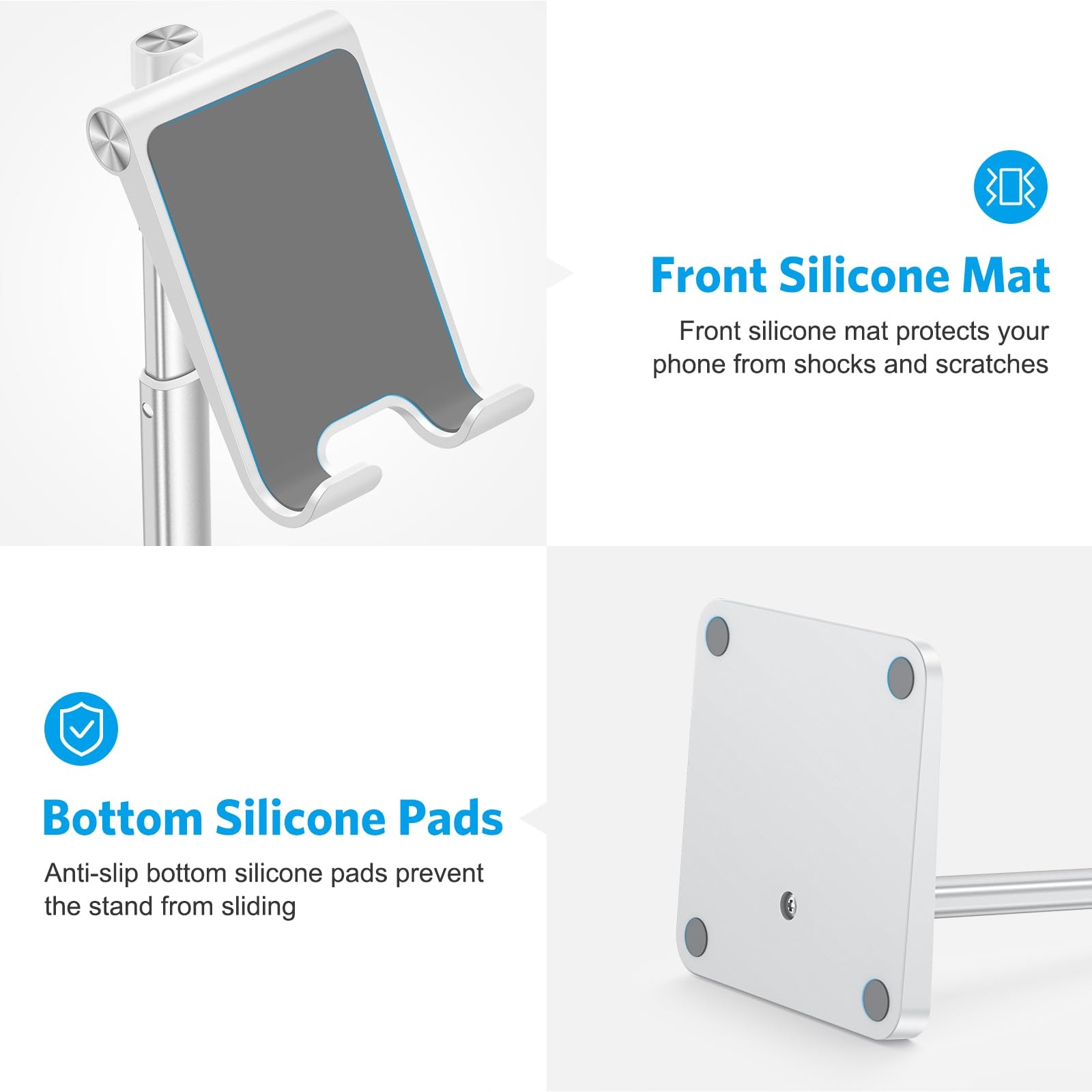 OMOTON Stojak Na Telefon Regulowany Kompatybilny Z iPhone i Smartfonami — miniatura 6