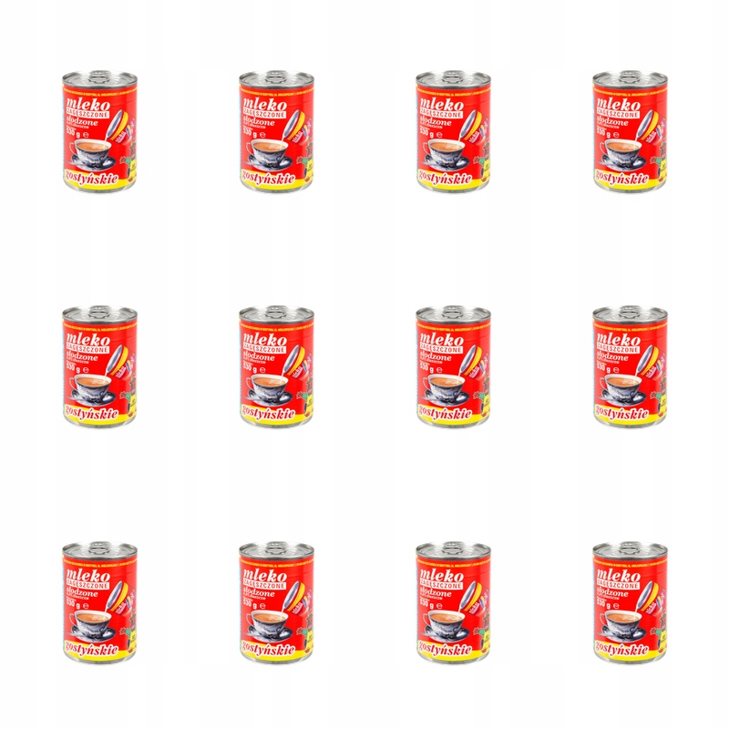 Zahuštěné slazené mléko Gostyńské 8% 530 g X12