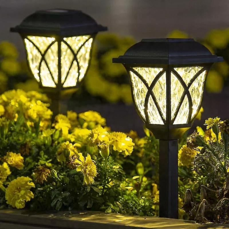 

2 X Latarnie lampy ogrodowe solarne białe zimne