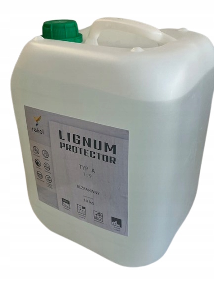 Impregnat do drewna Rekol bezbarwny 10 l grzybobójczy ochron pleśnioodporny