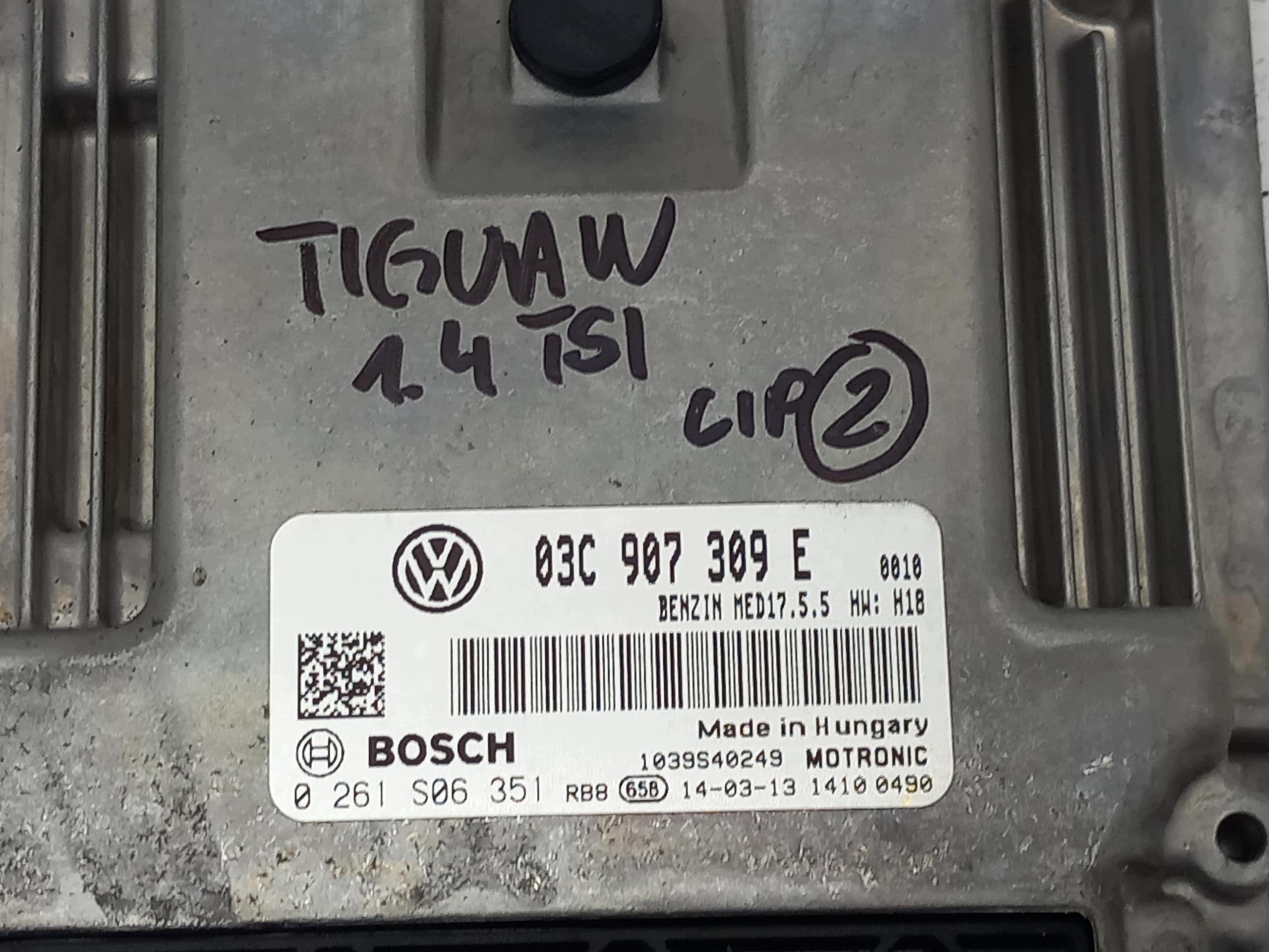 Centralina computer Motore VW TIGUAN e 5N 1.4 TSI 03C907309E , 0261S06351